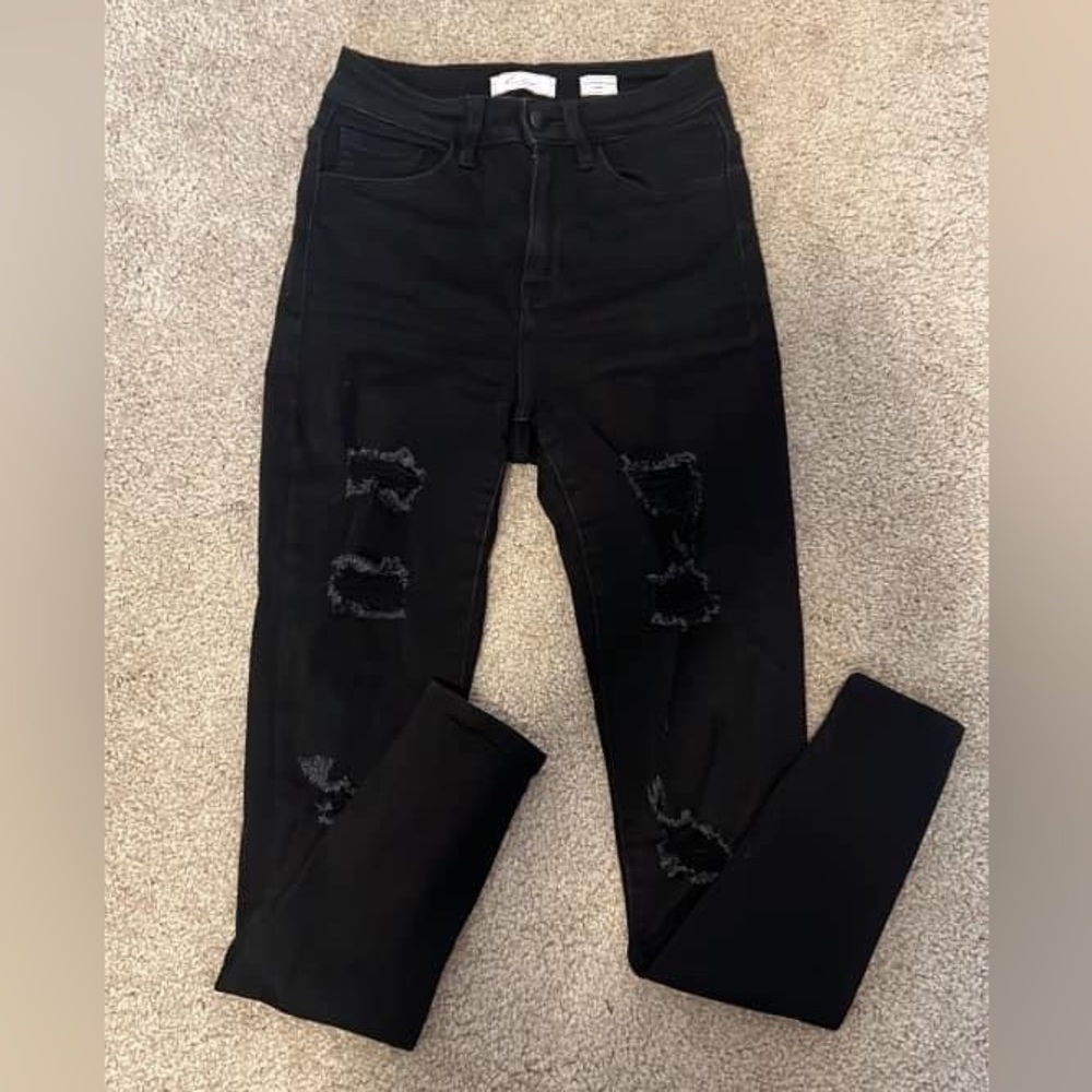 Black Kancan ultra high rise skinny jeans